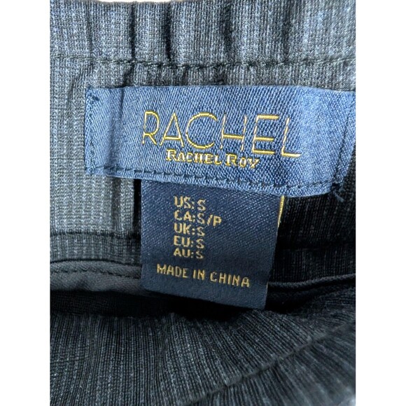 Rachel Rachel Roy Pants Womens Small Black Wide Leg Pull On Stretch Work Office - Picture 3 of 7